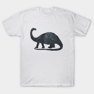 Black Dinosaur - Brontosaurus T-Shirt